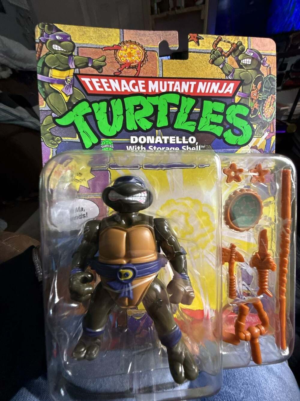 Playmates Teenage Mutant Ninja Turtles Donatello with Storage Shell Action